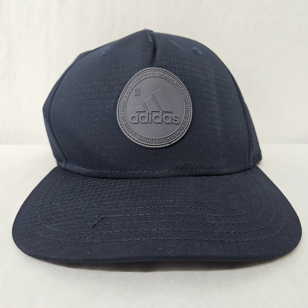Adidas Affiliate II Snapback Hat Aeroready Navy Blue Ripstop Reflective 3-Stripe